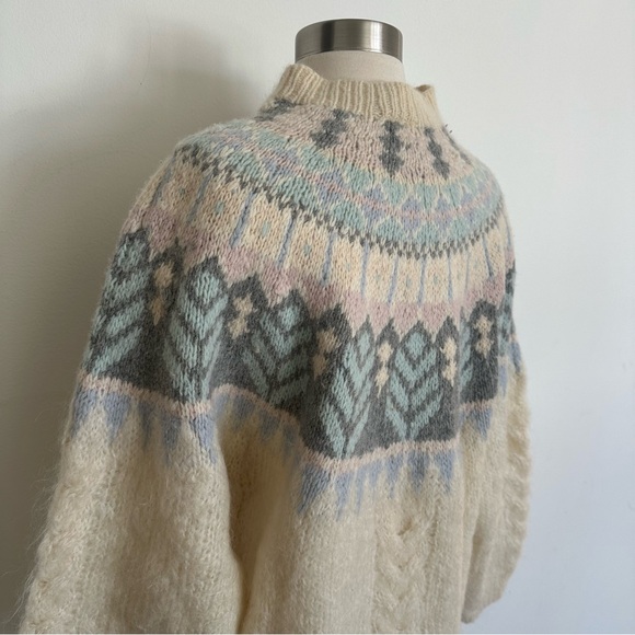 Vintage John Bull Hand Knitted Nordic Pattern Style Sweater - Picture 5 of 10